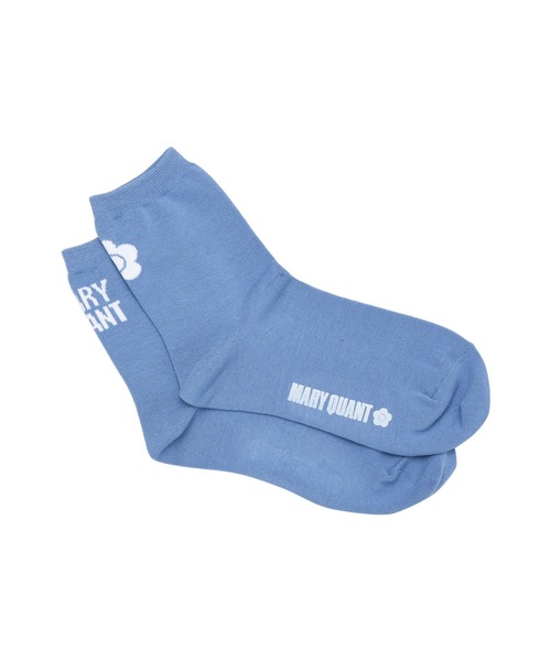 MARY QUANT(マリークワント)の「アシンメトリーロゴ ソックス(ソックス/靴下・レディース・ピンク/ブラック/ブルー/ホワイト/グリーン/テラコッタ・FREE)」の6枚目の写真