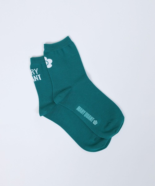 MARY QUANT(マリークワント)の「アシンメトリーロゴ ソックス(ソックス/靴下・レディース・ピンク/ブラック/ブルー/ホワイト/グリーン/テラコッタ・FREE)」の5枚目の写真