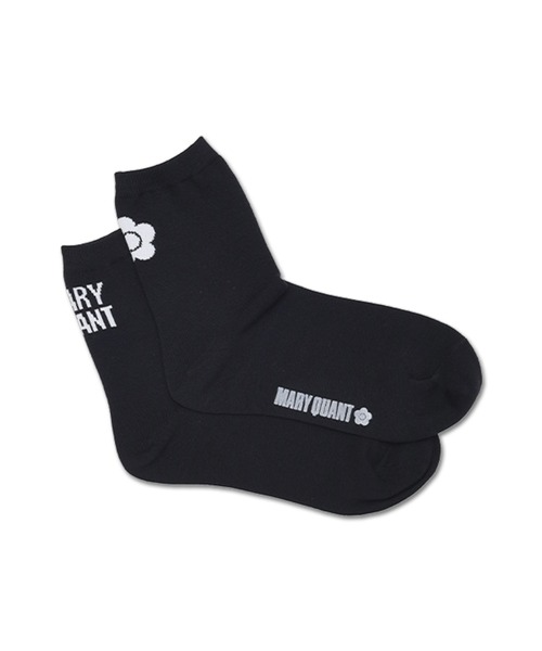 MARY QUANT(マリークワント)の「アシンメトリーロゴ ソックス(ソックス/靴下・レディース・ピンク/ブラック/ブルー/ホワイト/グリーン/テラコッタ・FREE)」の3枚目の写真