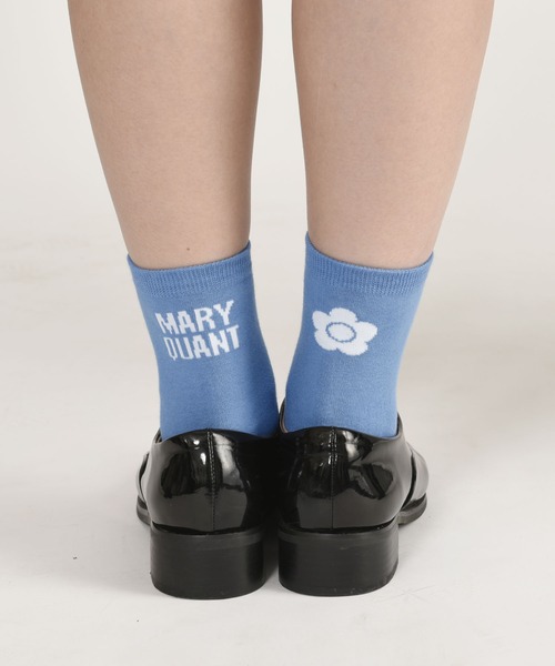 MARY QUANT(マリークワント)の「アシンメトリーロゴ ソックス(ソックス/靴下・レディース・ピンク/ブラック/ブルー/ホワイト/グリーン/テラコッタ・FREE)」の18枚目の写真