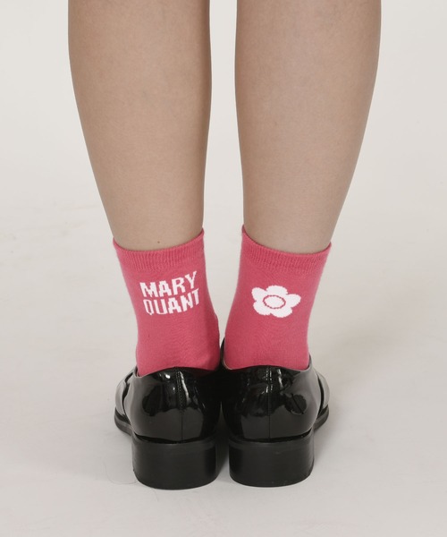 MARY QUANT(マリークワント)の「アシンメトリーロゴ ソックス(ソックス/靴下・レディース・ピンク/ブラック/ブルー/ホワイト/グリーン/テラコッタ・FREE)」の14枚目の写真