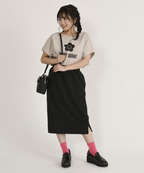 MARY QUANT(マリークワント)の「アシンメトリーロゴ ソックス(ソックス/靴下・レディース・ピンク/ブラック/ブルー/ホワイト/グリーン/テラコッタ・FREE)」の12枚目の写真