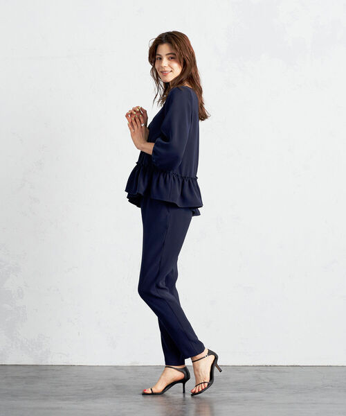 NOLLEY’S Sophi(ノーリーズソフィ)の「◇【WEB限定】テーパードパンツ(その他パンツ・レディース・オフホワイト/ブラック/グレイッシュベージュ/ネイビー・36/38/40)」の9枚目の写真