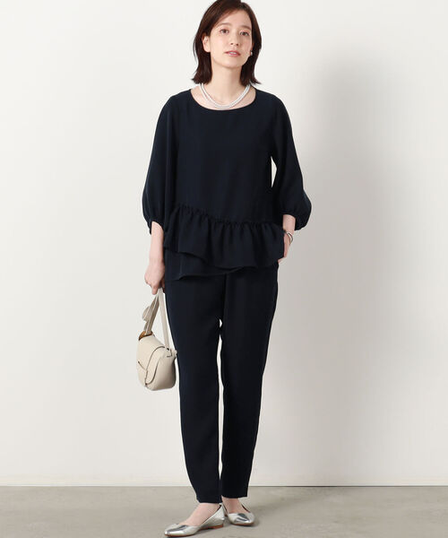 NOLLEY’S Sophi(ノーリーズソフィ)の「◇【WEB限定】テーパードパンツ(その他パンツ・レディース・オフホワイト/ブラック/グレイッシュベージュ/ネイビー・36/38/40)」の10枚目の写真