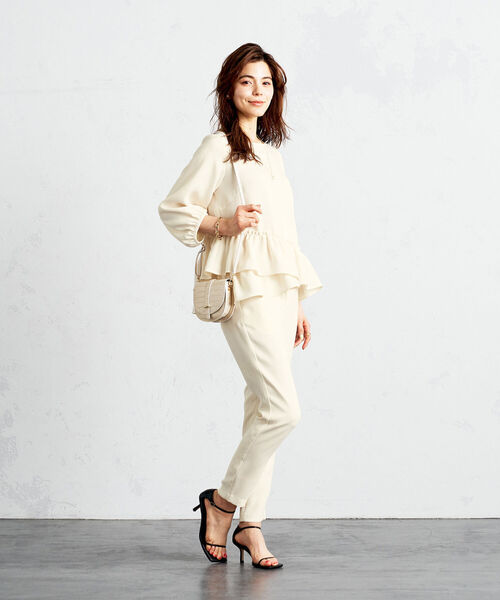 NOLLEY’S Sophi(ノーリーズソフィ)の「◇【WEB限定】テーパードパンツ(その他パンツ・レディース・オフホワイト/ブラック/グレイッシュベージュ/ネイビー・36/38/40)」の17枚目の写真