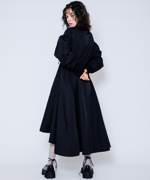 Candy Stripper(キャンディストリッパー)の「RIBBON ドレス(ワンピース・レディース・ブラック/ライトグレー・2)」の11枚目の写真