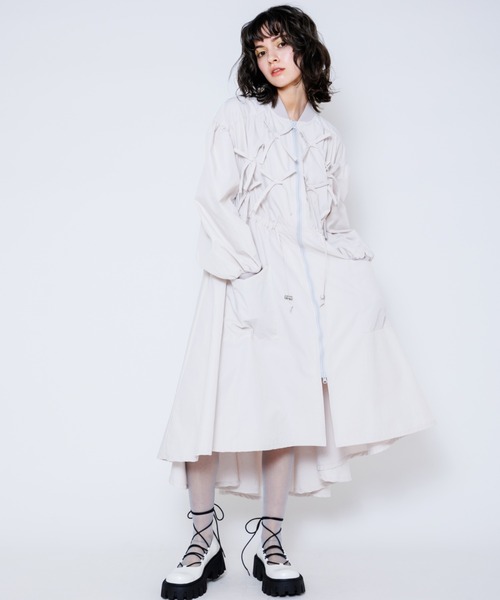 Candy Stripper(キャンディストリッパー)の「RIBBON ドレス(ワンピース・レディース・ブラック/ライトグレー・2)」の15枚目の写真