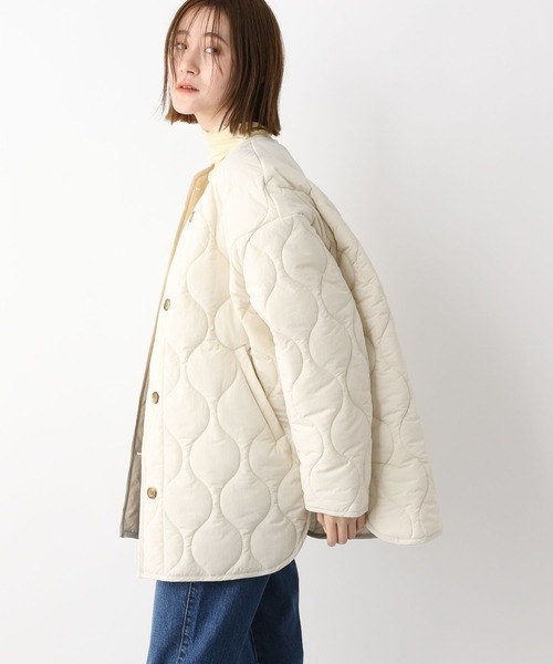 A part by（アパートバイ）の「Nyキルティングジャケット　264991（その他アウター・レディース・アイボリー/グリーン系その他4・FREE）」の4枚目の写真