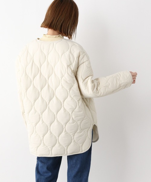 A part by（アパートバイ）の「Nyキルティングジャケット　264991（その他アウター・レディース・アイボリー/グリーン系その他4・FREE）」の5枚目の写真