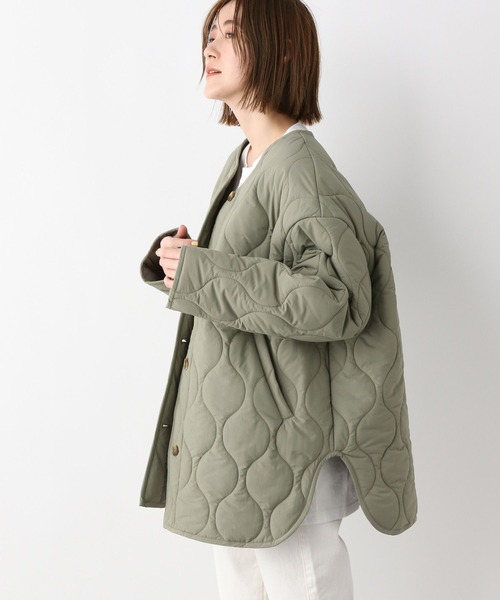 A part by（アパートバイ）の「Nyキルティングジャケット　264991（その他アウター・レディース・アイボリー/グリーン系その他4・FREE）」の7枚目の写真