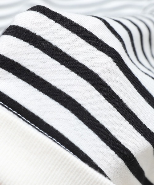 reca（レカ）の「サイドスリットボーダートップス（Tシャツ/カットソー・レディース・ブラック系その他/ブラック/グレー/ベージュ系その他/ホワイト系その他/ネイビー/オリーブ/ボルドー・FREE）」の11枚目の写真