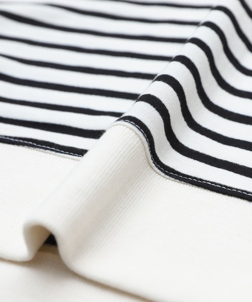 reca（レカ）の「サイドスリットボーダートップス（Tシャツ/カットソー・レディース・ブラック系その他/ブラック/グレー/ベージュ系その他/ホワイト系その他/ネイビー/オリーブ/ボルドー・FREE）」の14枚目の写真