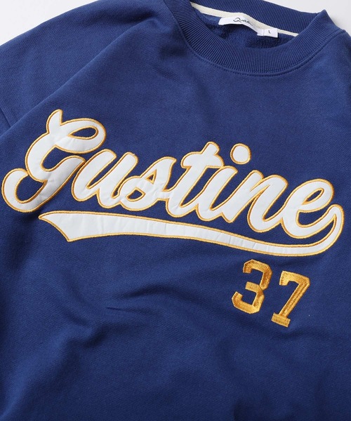 ZIP FIVE（ジップファイブ）の「【loot box】アップリケ刺繍裏毛スウェット　トレーナー[ネックレス付き]（スウェット・メンズ・ブルー/スミクロ/アイボリー系/グリーン/イエロー系/オートミール・LARGE/MEDIUM）」の7枚目の写真