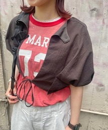 BEAMS BOY / バックトゥフロント コットン ボレロ ショートスリーブ