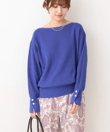 IENA | 片畦ボートネックプルオーバー◆(ニット/セーター)