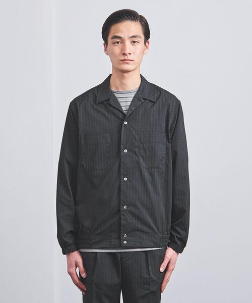 Camoshita（カモシタ）の「＜Camoshita（カモシタ）＞ ドビー シャツブルゾン（ブルゾン・メンズ・ブラック・S/M/L）」の2枚目の写真