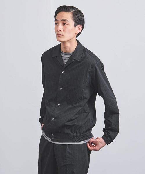 Camoshita（カモシタ）の「＜Camoshita（カモシタ）＞ ドビー シャツブルゾン（ブルゾン・メンズ・ブラック・S/M/L）」の5枚目の写真