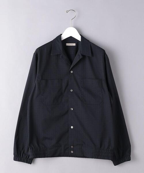 Camoshita（カモシタ）の「＜Camoshita（カモシタ）＞ ドビー シャツブルゾン（ブルゾン・メンズ・ブラック・S/M/L）」の9枚目の写真