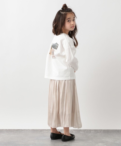 GLOBAL WORK（グローバルワーク）の「キッズ/シャイニーサテンフレアスカート/264154（スカート・キッズ・ライトイエロー/チャコールグレー/オフホワイト・110cm/130cm/150cm/140cm/100cm/120cm/160cm）」の11枚目の写真