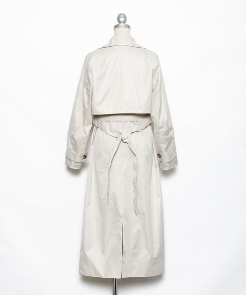 AS KNOW AS PINKY（アズノゥアズピンキー）の「変えてセットトレンチコート（トレンチコート・レディース・ホワイト/ベージュ/カーキ/ライトブルー・FREE）」の10枚目の写真