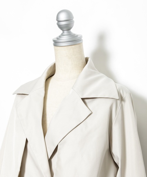 AS KNOW AS PINKY（アズノゥアズピンキー）の「変えてセットトレンチコート（トレンチコート・レディース・ホワイト/ベージュ/カーキ/ライトブルー・FREE）」の11枚目の写真