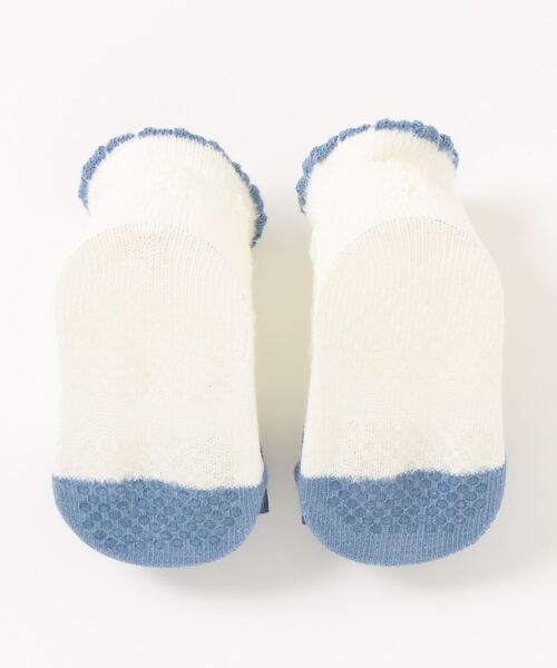 kladskap（クレードスコープ）の「リボンカップソックス（ベビーシューズ/ベビーソックス・キッズ・ブルー/ピンク・FREE）」の3枚目の写真