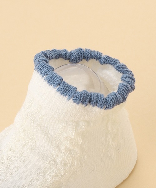 kladskap（クレードスコープ）の「リボンカップソックス（ベビーシューズ/ベビーソックス・キッズ・ブルー/ピンク・FREE）」の6枚目の写真