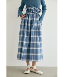 【M_】CHECK WRAP スカート