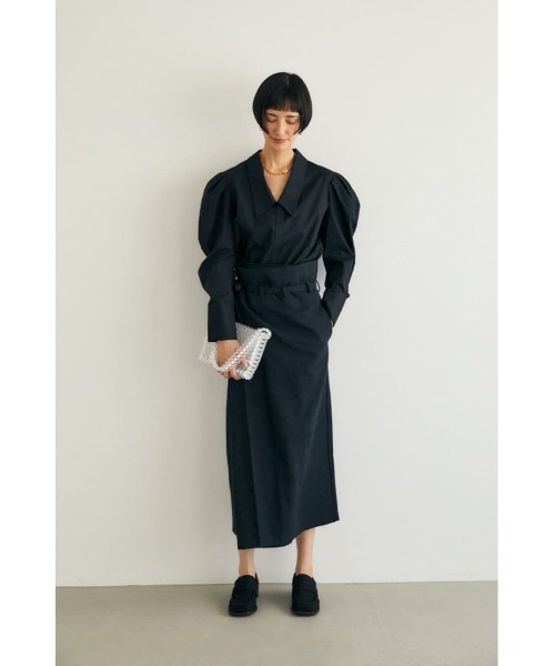 M_(エムアンダーバー)の「【M_】CHECK WRAP スカート(スカート・レディース・アイボリー/ブルー系その他/ブラック・1/2)」の18枚目の写真