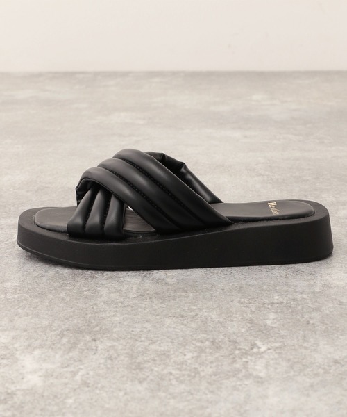 Heather(ヘザー)の「パフィサンダル 265453(サンダル・レディース・ブラック/アイボリー・M/L)」の8枚目の写真