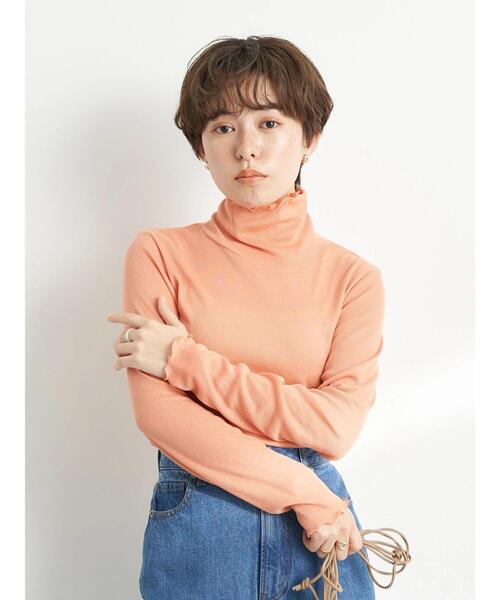 earth music&ecology（アースミュージックアンドエコロジー）の「シアーインナー*（その他トップス・レディース・オフホワイト/オレンジ/イエロー/グリーン・S/M）」の5枚目の写真