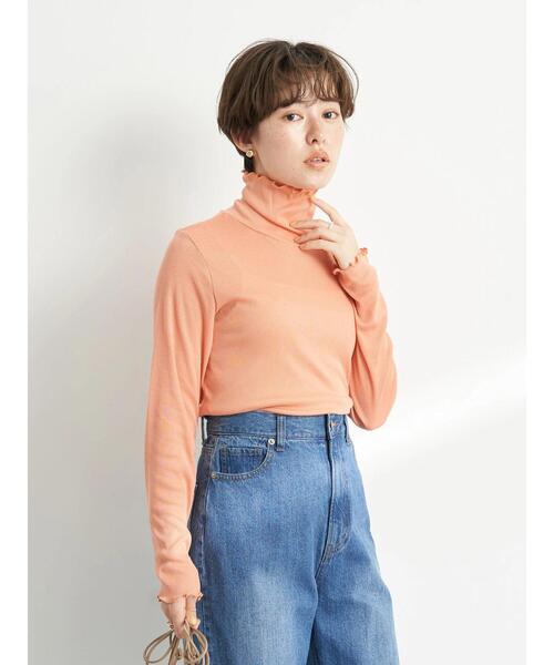 earth music&ecology（アースミュージックアンドエコロジー）の「シアーインナー*（その他トップス・レディース・オフホワイト/オレンジ/イエロー/グリーン・S/M）」の6枚目の写真