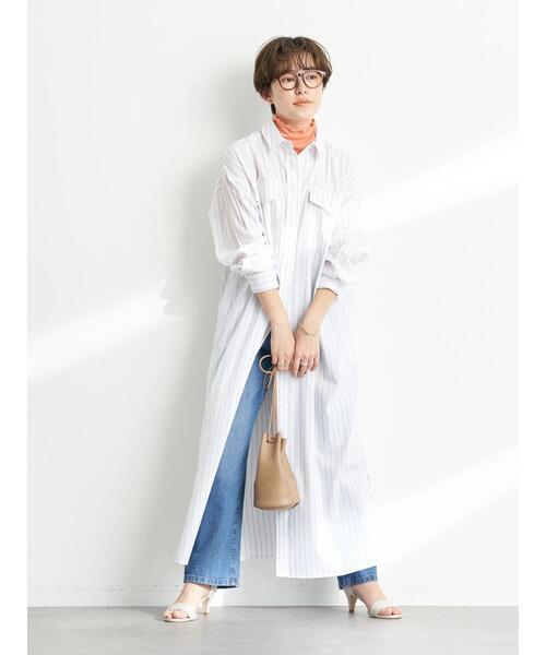 earth music&ecology（アースミュージックアンドエコロジー）の「シアーインナー*（その他トップス・レディース・オフホワイト/オレンジ/イエロー/グリーン・S/M）」の9枚目の写真