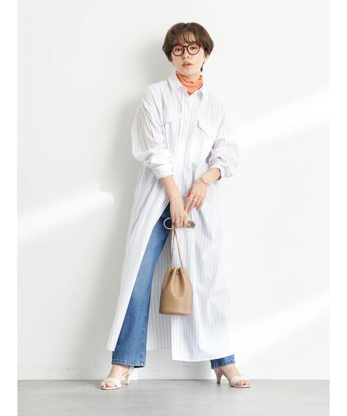 earth music&ecology（アースミュージックアンドエコロジー）の「シアーインナー*（その他トップス・レディース・オフホワイト/オレンジ/イエロー/グリーン・S/M）」の10枚目の写真