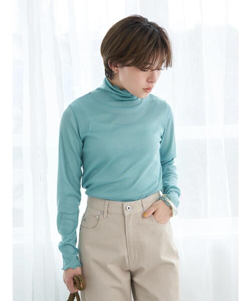 earth music&ecology（アースミュージックアンドエコロジー）の「シアーインナー*（その他トップス・レディース・オフホワイト/オレンジ/イエロー/グリーン・S/M）」の15枚目の写真