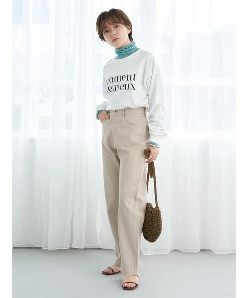 earth music&ecology（アースミュージックアンドエコロジー）の「シアーインナー*（その他トップス・レディース・オフホワイト/オレンジ/イエロー/グリーン・S/M）」の19枚目の写真