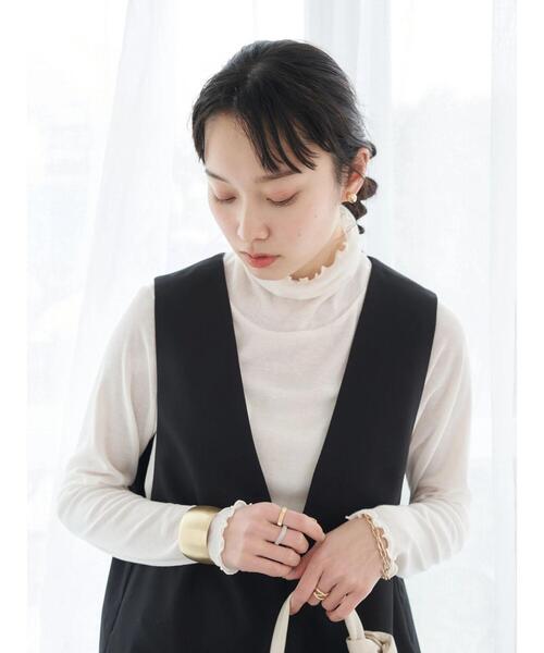 earth music&ecology（アースミュージックアンドエコロジー）の「シアーインナー*（その他トップス・レディース・オフホワイト/オレンジ/イエロー/グリーン・S/M）」の20枚目の写真