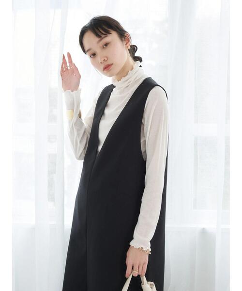 earth music&ecology（アースミュージックアンドエコロジー）の「シアーインナー*（その他トップス・レディース・オフホワイト/オレンジ/イエロー/グリーン・S/M）」の21枚目の写真