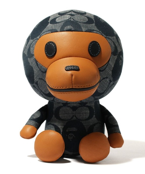 A BATHING APE(アベイシングエイプ)の「BAPE X COACH BABY MILO PLUSH DOLL M(おもちゃ・メンズ・ネイビー・FREE)」の1枚目の写真