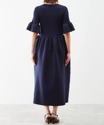 美品 マルティニーク ベルスリーブ リブニット　ロング ワンピース martinique(マルティニーク) | コーディネートファイルズ詳細