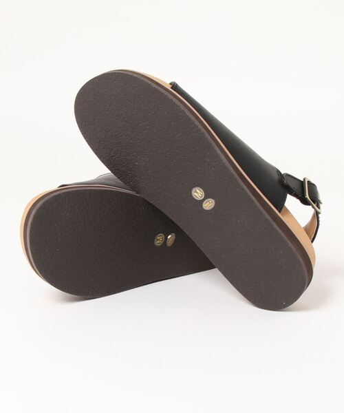 SUPER HAKKA（スーパーハッカ）の「ポピー型押しサボサンダル（サンダル・レディース・ブラック/ブラウン・M/L）」の4枚目の写真