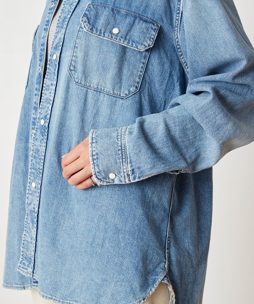 最終値下げ Shinzone デニム ブラウス シャツ Shinzone｜デニム ブラウス シャツ トップス DENIM BLOUSE 24AMSBL02