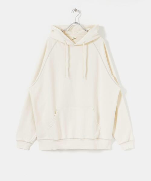 ITEMS URBANRESEARCH（アイテムズ アーバンリサーチ）の「SCREEN STARS　日焼け加工 カラースウェットパーカー（パーカー・メンズ・ブルー/ナチュラル/ブラック/オレンジ・LARGE/MEDIUM）」の10枚目の写真