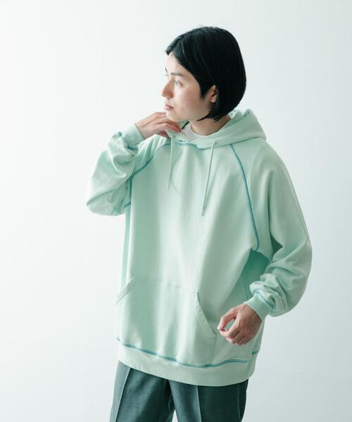 ITEMS URBANRESEARCH（アイテムズ アーバンリサーチ）の「SCREEN STARS　日焼け加工 カラースウェットパーカー（パーカー・メンズ・ブルー/ナチュラル/ブラック/オレンジ・LARGE/MEDIUM）」の13枚目の写真