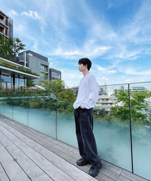 Figments（フィグメンツ）の「ラージバギーデニムパンツ（デニムパンツ・レディース・ブラック/インディゴブルー/ライトインディゴブルー・SMALL/MEDIUM/LARGE）」の14枚目の写真