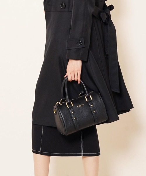 sankyo shokai（サンキョウショウカイ）の「[MY BEST BAG]牛革ミニボストンショルダーバッグ（ショルダーバッグ・レディース・ブラック/レッド/ウッド/キャメル/ピンクベージュ・FREE）」の3枚目の写真