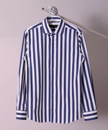 【日本製】ホリゾンタル ワイドカラー ブロード シャツ(GW)