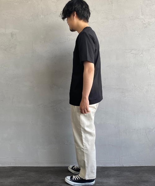 LACOSTE（ラコステ）の「[LACOSTE/ラコステ] ワンポイントロゴ クルーネックポケットTシャツ（Tシャツ/カットソー・レディース・ブラック/グレー/ホワイト/ネイビー・4/5/6/1/2/3）」の8枚目の写真