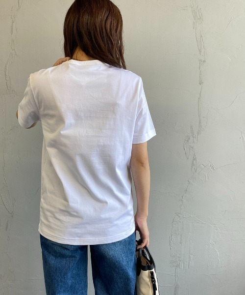 LACOSTE（ラコステ）の「[LACOSTE/ラコステ] ワンポイントロゴ クルーネックポケットTシャツ（Tシャツ/カットソー・レディース・ブラック/グレー/ホワイト/ネイビー・4/5/6/1/2/3）」の15枚目の写真