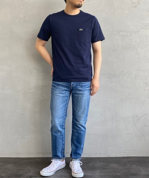 LACOSTE（ラコステ）の「[LACOSTE/ラコステ] ワンポイントロゴ クルーネックポケットTシャツ（Tシャツ/カットソー・レディース・ブラック/グレー/ホワイト/ネイビー・4/5/6/1/2/3）」の14枚目の写真